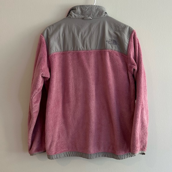 The North Face fuzzy jacket. Youth girls XL. Pink. - Picture 2 of 3